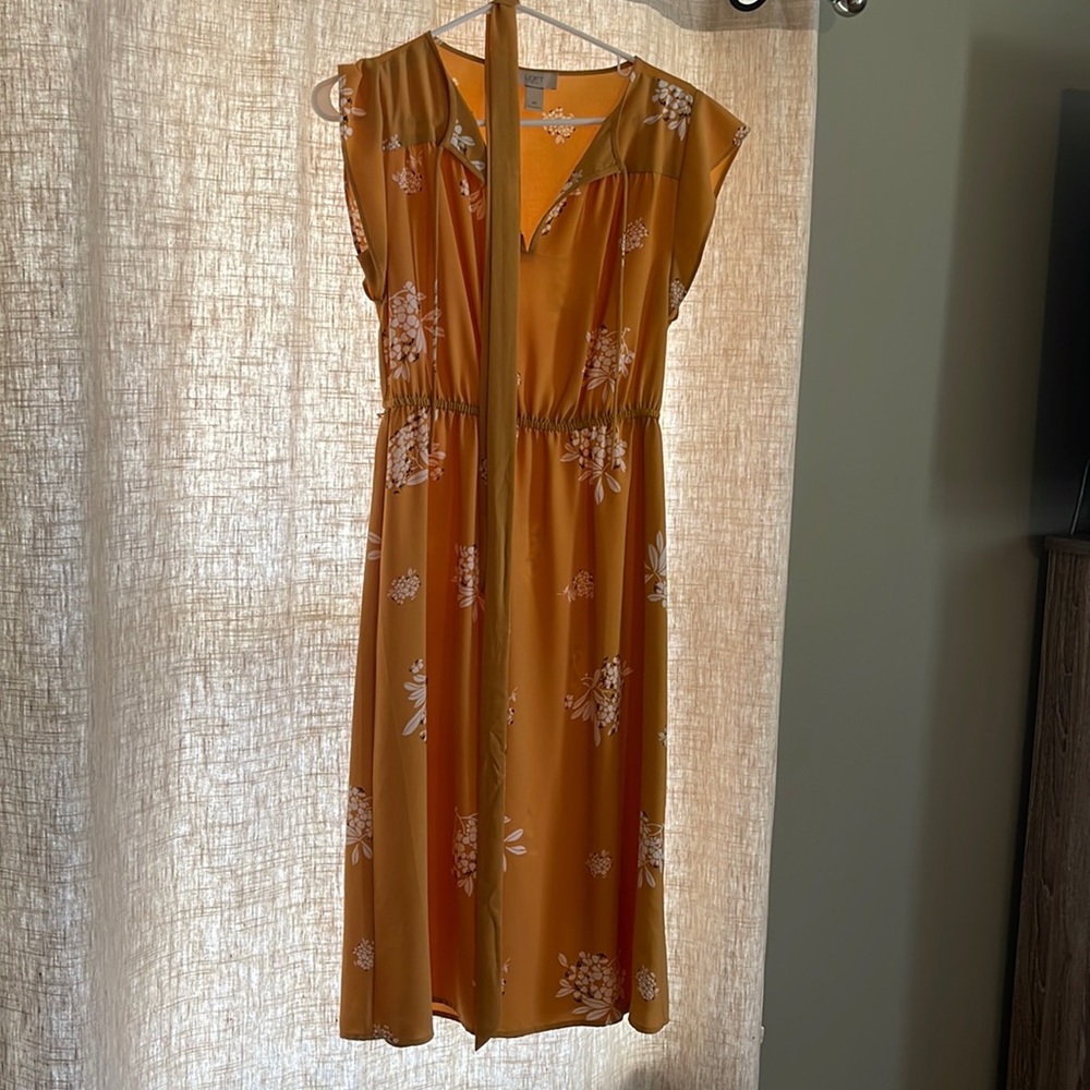 Loft midi dress perfect for Easter and Spring!